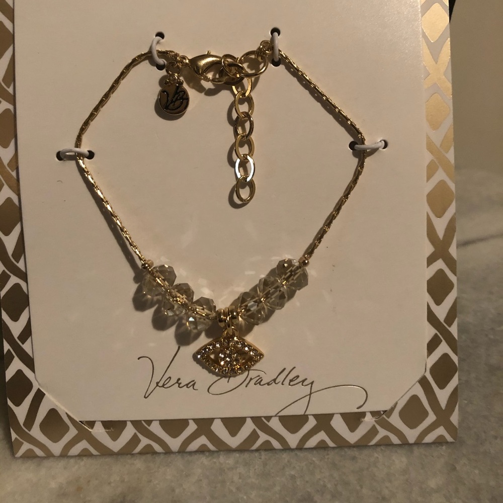 🌕 Vera Bradley gold tone bracelet NWT